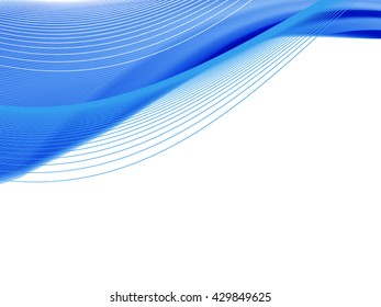Vector wavy and curve line. EPS10 with transparency. Abstract composition with curve lines. Blurred lines with copy space. Place for text. Border lines
