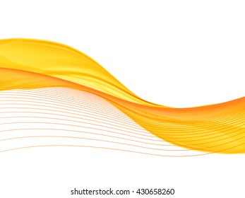 Vector wavy and curve line. EPS10 with transparency. Abstract composition with curve lines. Blurred lines with copy space. Place for text. Border lines