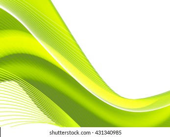 Vector wavy and curve line. EPS10 with transparency