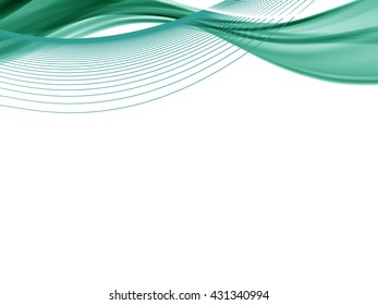 Vector wavy and curve line. EPS10 with transparency. 