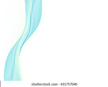 Vector wavy and curve line. EPS10 with transparency. Abstract composition with curve lines. Blurred lines with copy space. Place for text. Border lines