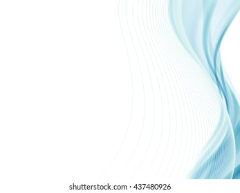 Vector wavy and curve line. EPS10 with transparency. Abstract composition with curve lines. Blurred lines with copy space. Place for text. Border lines