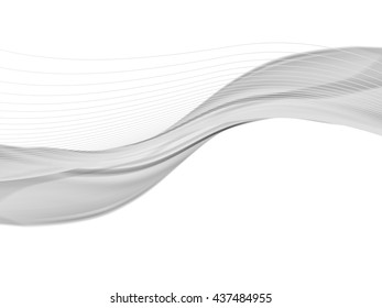 Vector wavy and curve line. EPS10 with transparency. Abstract composition with curve lines. Blurred lines with copy space. Place for text. Border lines