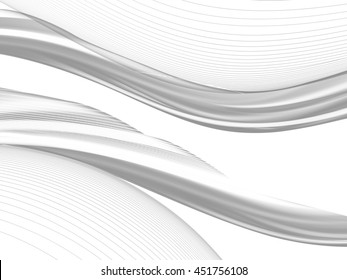 Vector wavy and curve line. EPS10 with transparency. Abstract composition with blurred lines.