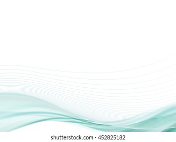 Vector wavy and curve line. EPS10 with transparency. Abstract composition with blurred lines.