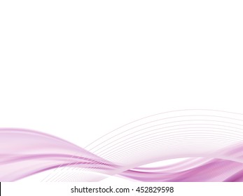 Vector wavy and curve line. EPS10 with transparency. Abstract composition with blurred lines.