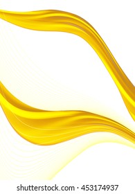 Vector wavy and curve line. EPS10 with transparency. Abstract composition with blurred lines.