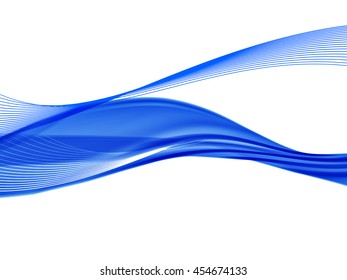 Vector wavy and curve line. EPS10 with transparency. Abstract composition with blurred lines.