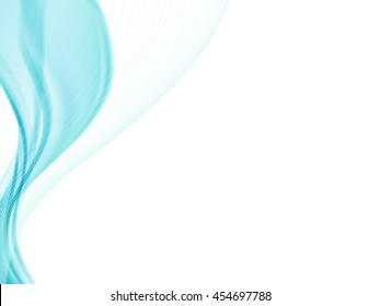 Vector wavy and curve line. EPS10 with transparency. Abstract composition with blurred lines.