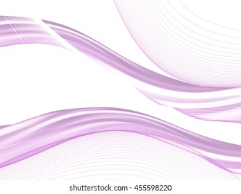Vector wavy and curve line. EPS10 with transparency. Abstract composition with blurred lines.