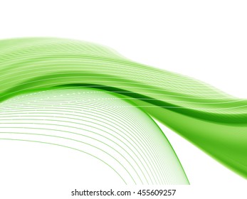 Vector wavy and curve line. EPS10 with transparency. Abstract composition with blurred lines.