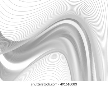 Vector wavy and curve line. EPS10 with transparency. Abstract composition with blurred lines.