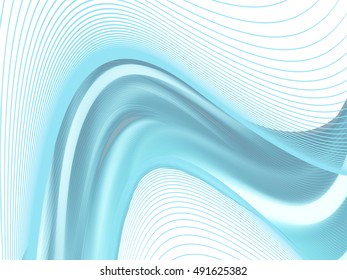 Vector wavy and curve line. EPS10 with transparency. Abstract composition with blurred lines.