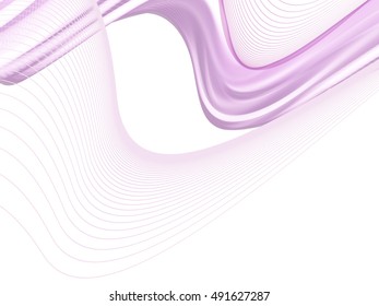 Vector wavy and curve line. EPS10 with transparency. Abstract composition with blurred lines.