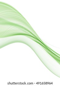 Vector wavy and curve line. EPS10 with transparency. Abstract composition with blurred lines.