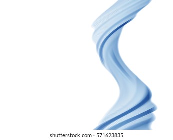 Vector wavy and curve line. EPS10 with transparency. Abstract composition with blurred lines.