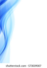 Vector wavy and curve line. EPS10 with transparency. Abstract composition with blurred lines.
