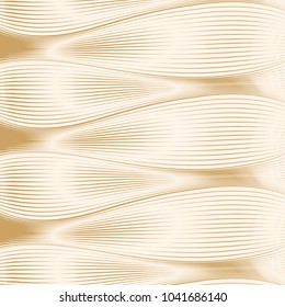 Vector wavy and curve line pattern. Futuristic wireframe background with abstract texture.
