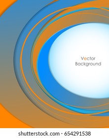 vector wavy design elements with copy space. Colorful illustration for you work. Eps10