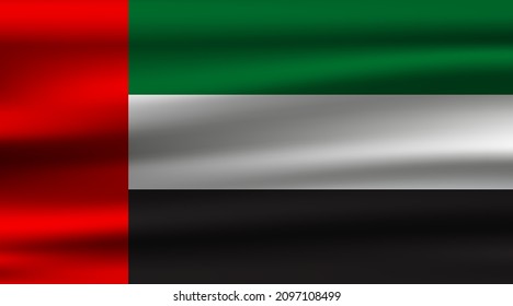 Vektorflagge der Vereinigten Arabischen Emirate.