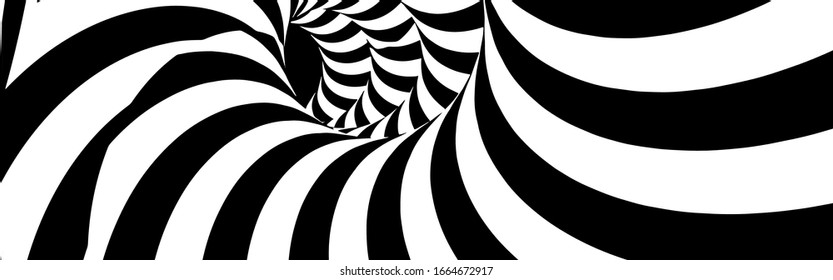 Vector сurved wavy line, smooth stripe.