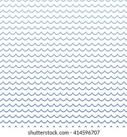 Vector wavy seamless pattern. Abstract geometric background