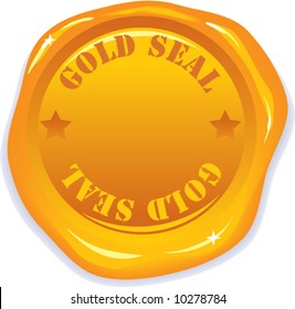 vector wax gold seal