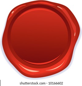 vector wax red seal