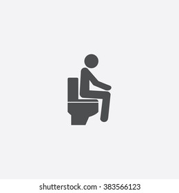 Vector wc man Icon
