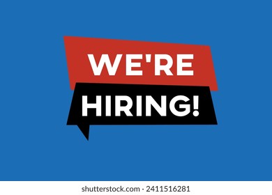 Vector we are hiring banner. Hiring recruitment design. We are hiring join our team announcement