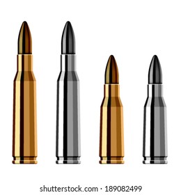Vector Weapon Gun Bullet Cartridge