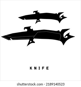 Palos de cuchillo de fusión de arma vector