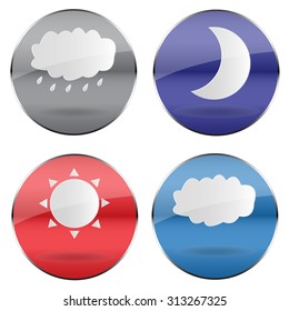 Vector weather button
