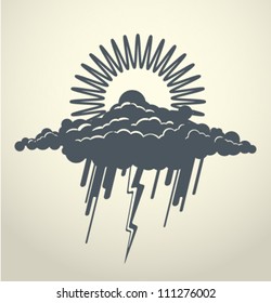 Vector weather gray