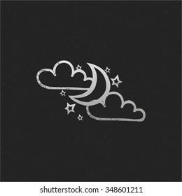 vector weather hand drawn grunge icon