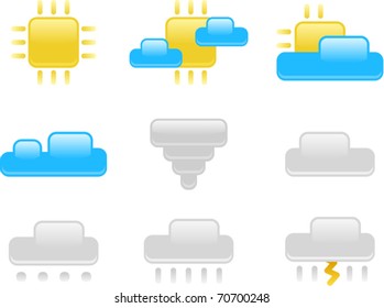 vector weather icon set