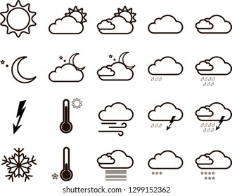 vector weather icons