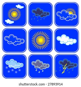 Vector weather icons.