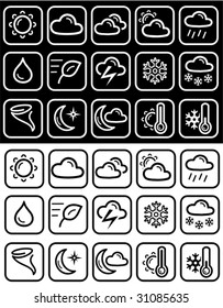 Vector: Weather icons