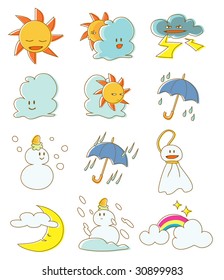 Vector weather mark