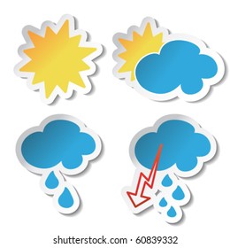 Vector Weather Stickers