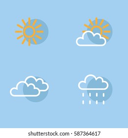 Vector weather symbols