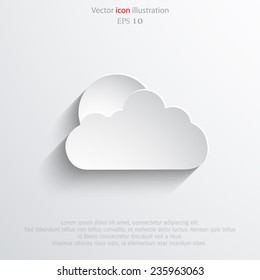Vector weather web flat icon. Eps 10 illustration. Weather background.