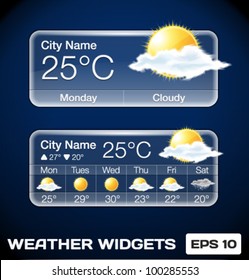 Vector Weather Widgets