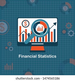 vector web banner for business analytic finance graph report and business investment planning concept