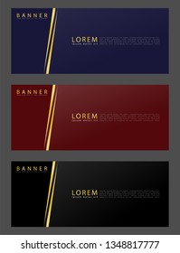 vector web banner design or templates header Luxury modern style