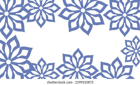 Vector. Web banner, poster, cover, splash screen, social media with copy space for text. Perforated bright patterns Papel Picado pattern hand-drawn on a colored background. Spanish Heritage Month.