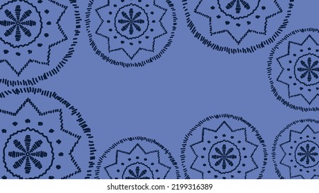 Vector. Web banner, poster, cover, splash screen, social media with copy space for text. Perforated bright patterns Papel Picado pattern hand-drawn on a colored background. Spanish Heritage Month.