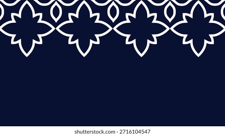 Vetor. Banner da Web, cartaz, capa, tela de abertura, mídia social com lugar para colocar seu texto. Flores perfuradas padrões sem costura padrão Papel Picado em um fundo de cor. Mês da Herança Hispânica