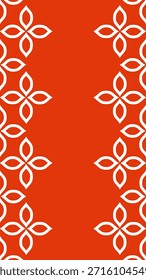 Vetor. Banner da Web, cartaz, capa, tela de abertura, mídia social com lugar para colocar seu texto. Flores perfuradas padrões sem costura padrão Papel Picado em um fundo de cor. Mês da Herança Hispânica.